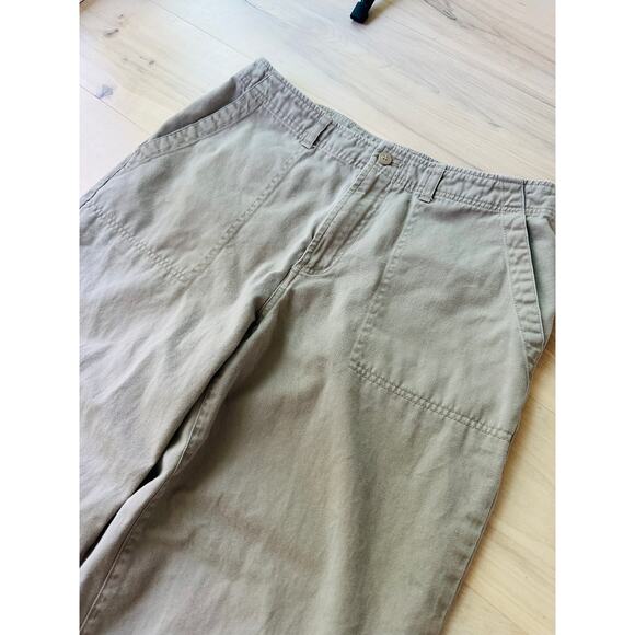 VTG Women’s Wide Leg Khaki Chino Pants Utility Pockets Waist 29 Classic Workwear - Picture 6 of 8